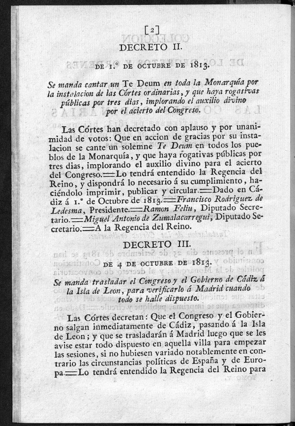 Se manda trasladar el Congreso y el Gobierno de Cdiz  la Isla de Len, para verfjicarlo  Madrid cuando todo se halle dispuesto.