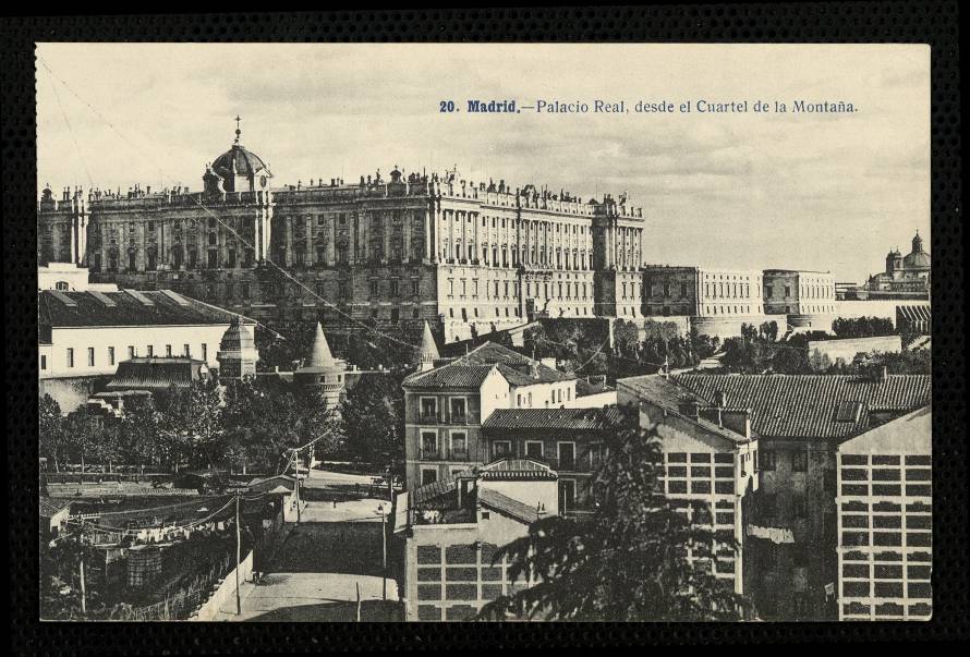 Palacio Real desde el cuartel de la Montaa