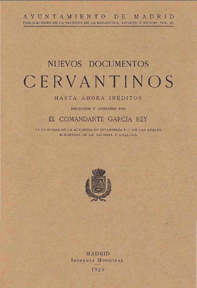 Nuevos documentos cervantinos hasta ahora inditos 