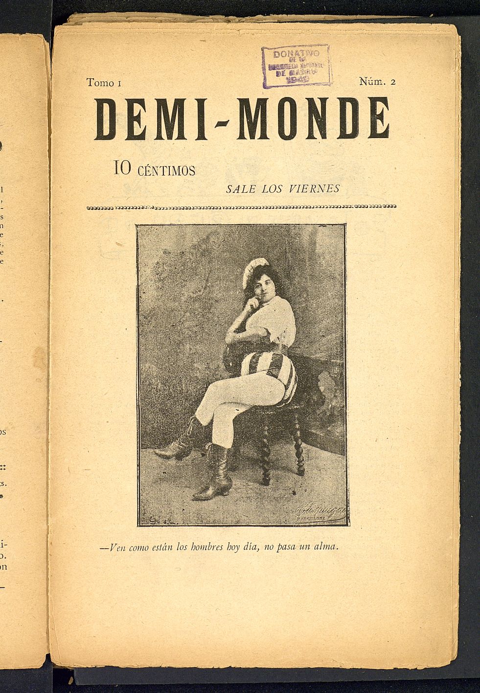 Demi-Monde: rgano del bello sexo : peridico semanal, festivo e ilustrado, n 2