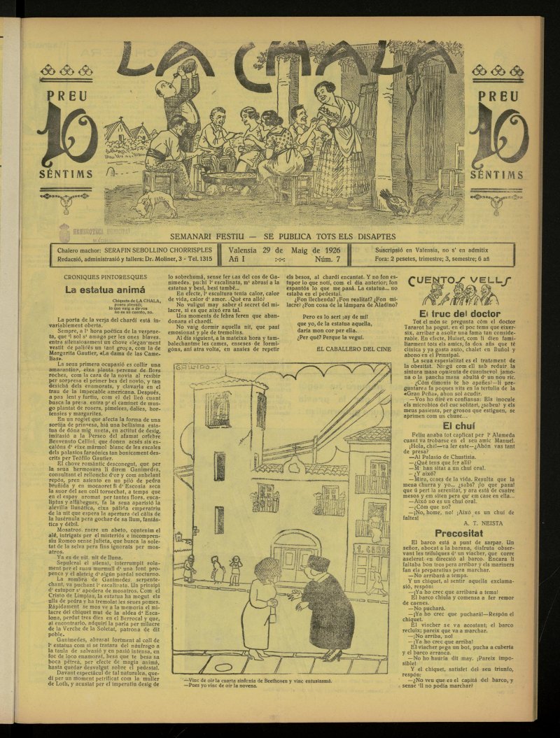 La Chala: semanari festiu, de 29 de mayo de 1926, n 7