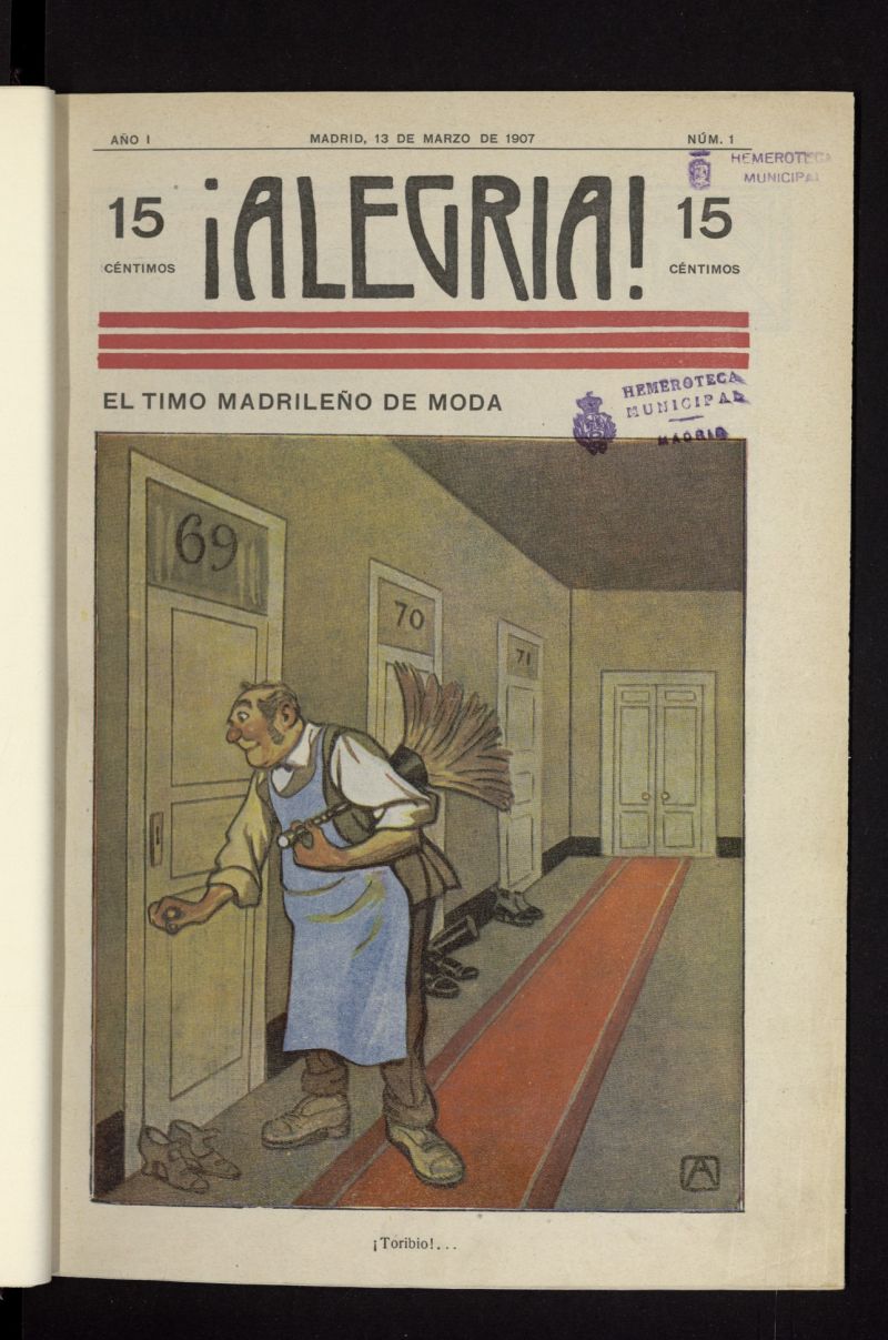 Alegra! del 13 de marzo de 1907, n 1