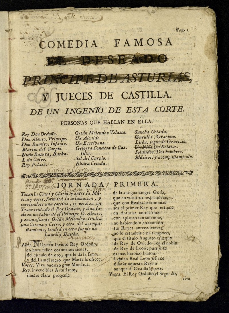 El deseado prncipe de Asturias, y jueces de Castilla