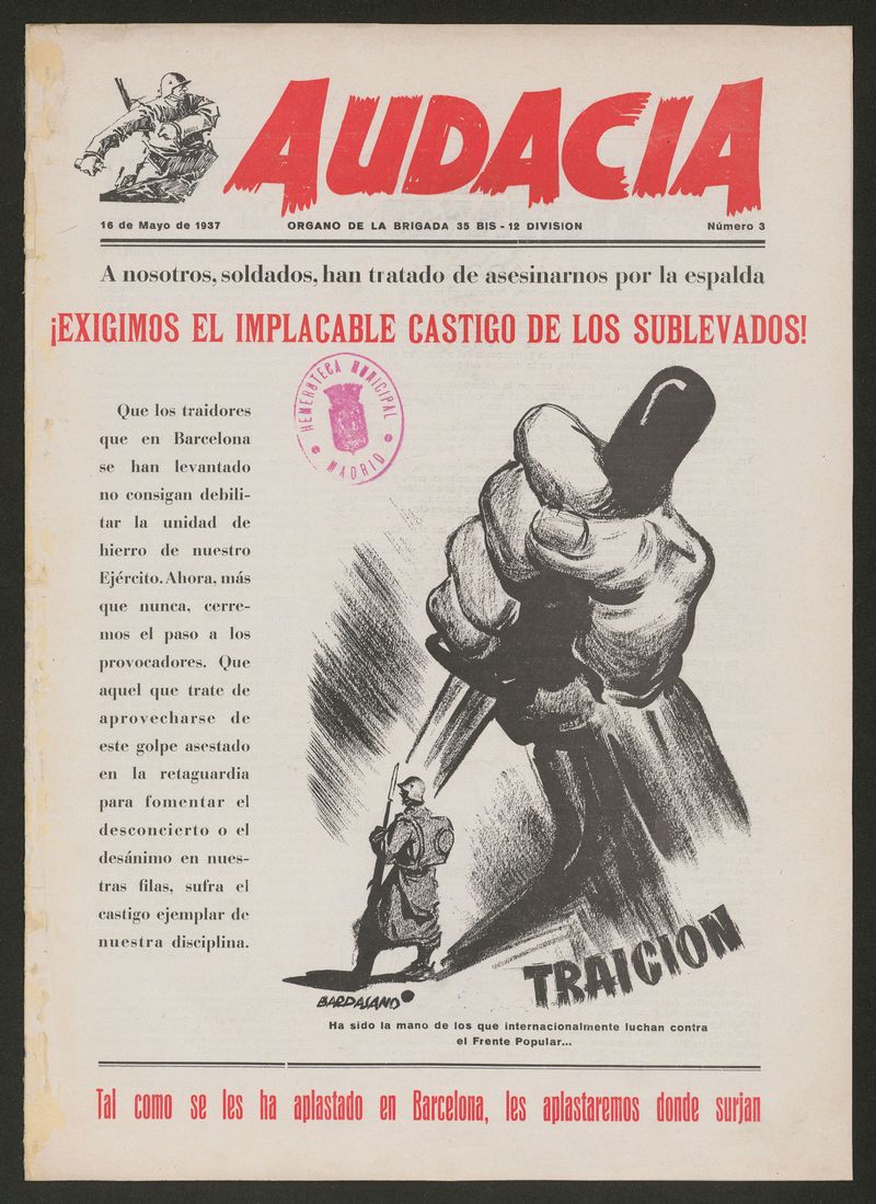 Audacia: Organo de la Brigada 35 bis