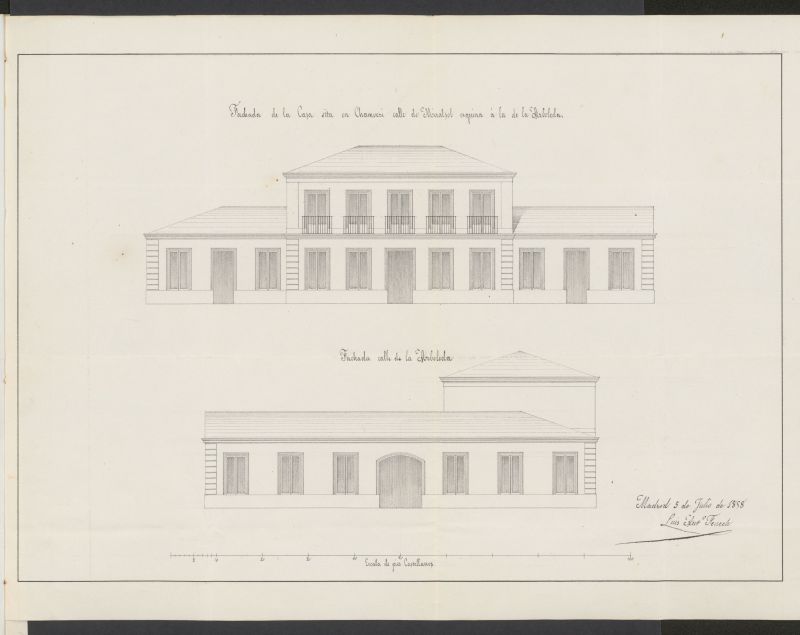 D. Jos Perote, licencia para construir en Chamber , calle de Miraelsol, con vuelta a la de la Arboleda n 24, manzana 7