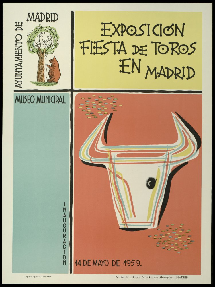 Exposicin Fiestas de toros en Madrid. Inauguracin. 14 de mayo de 1959. 