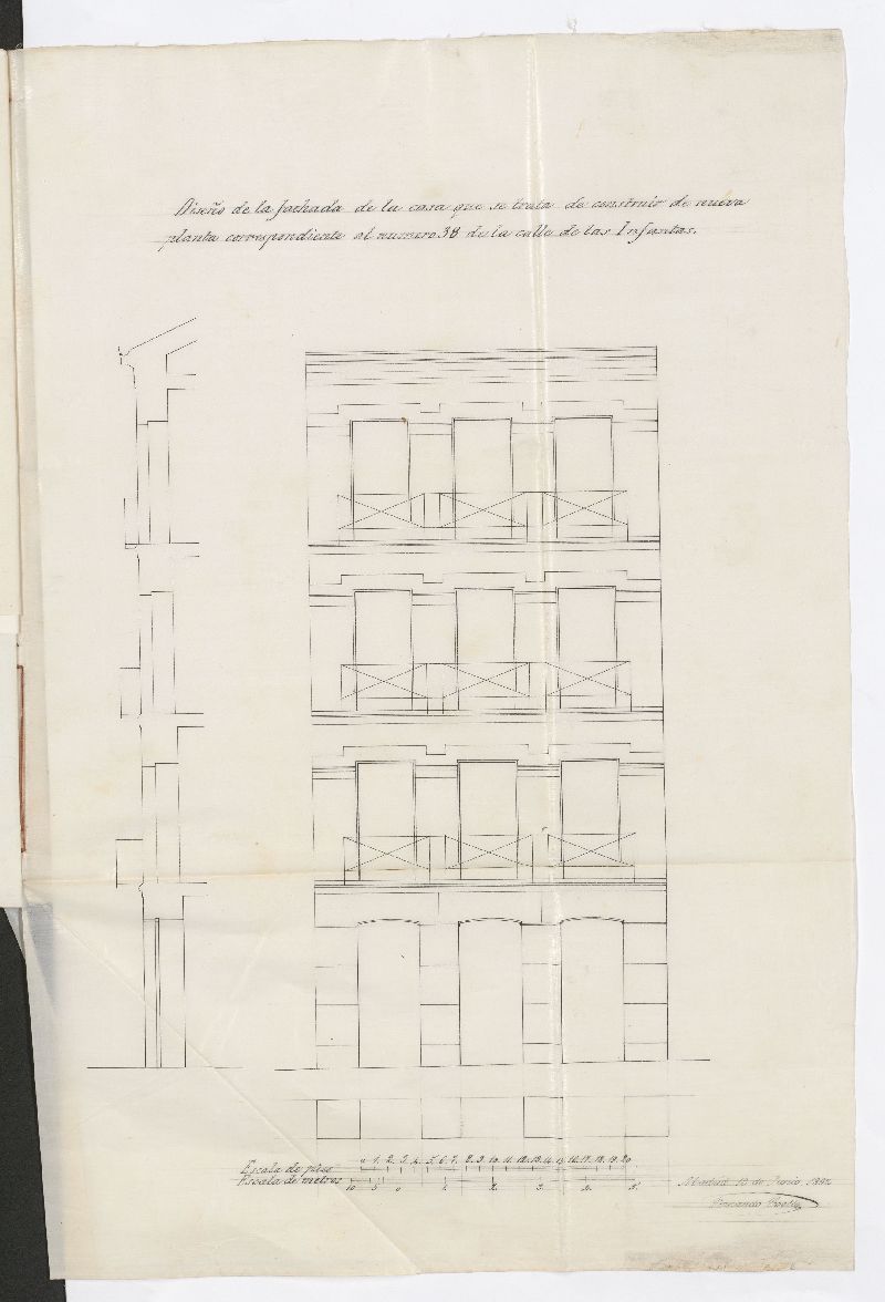 D. Pedro Celestino Caedo, para edificar de nueva planta su casa calle de las Infantas, n 38 moderno, de la manzana 300.