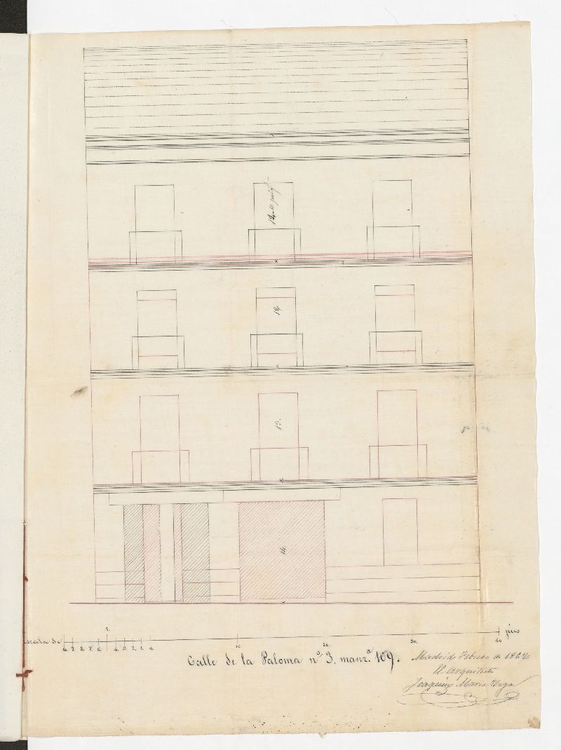 D. Inocente Prez, dueo de la casa calle de la Paloma 3, para proceder a su reedificacin, completando las alturas de fachada.