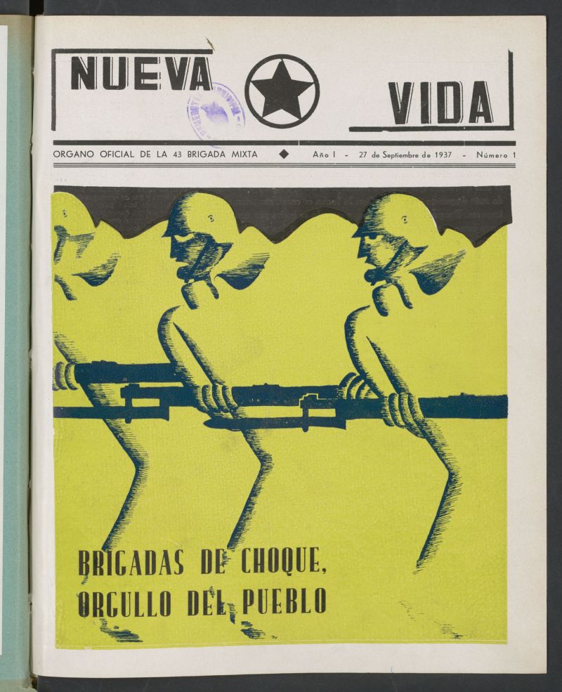 Nueva vida : organo oficial de la 43 Brigada Mixta del 27 de septiembre de 1937