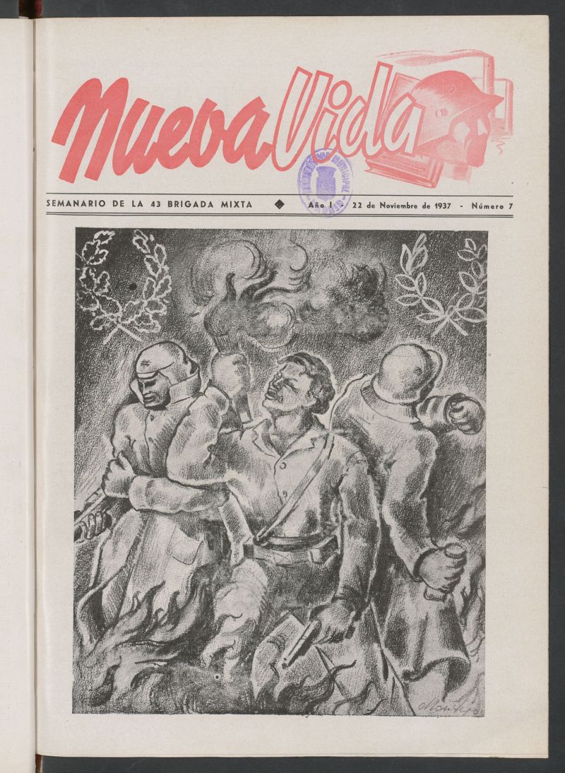 Nueva vida : organo oficial de la 43 Brigada Mixta del 22 de noviembre de 1937