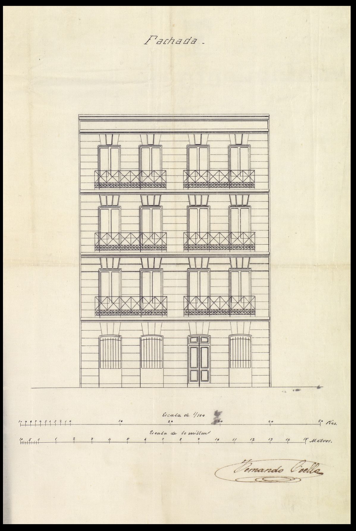 La Sociedad La Peninsular, para construir de nueva planta la casa calle de Pelayo, n 72.