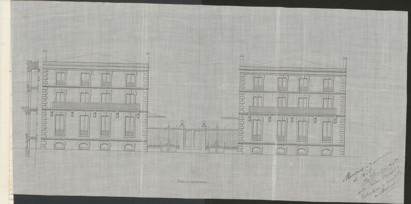 Sarent Schakent y Comp. expediente instruido en solicitud de licencia para construir dos casas en la manzana 161.