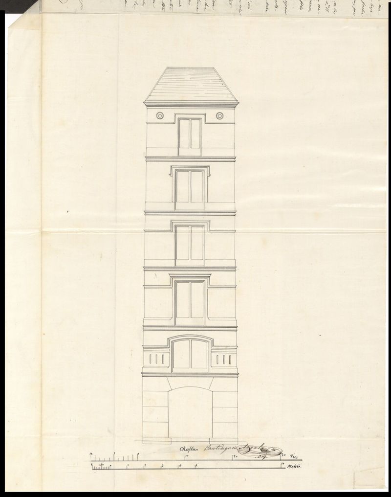 D. Vicente Gmez de Pereda, solicita de la casa plazuela de Santo Domingo, n 16 y 17 con vuelta a la calle de Silva, n 8.