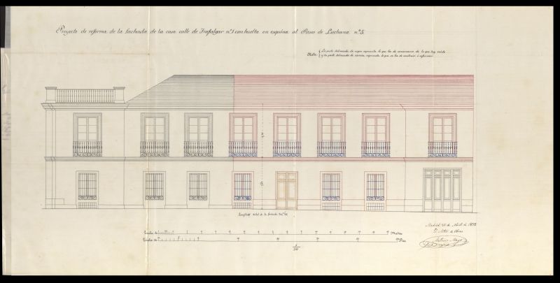 D. Pedro Sierra, para levantar un piso en la casa n 1 de la calle de Trafalgar.