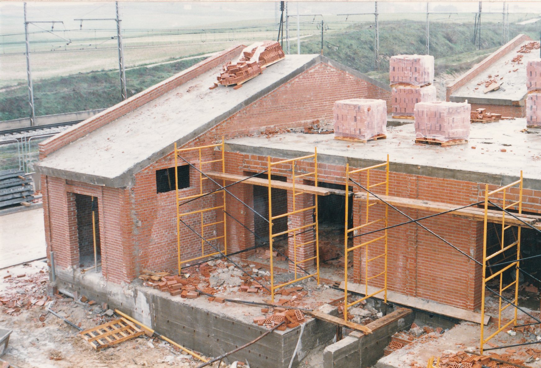 Una casa en construccin en la urbanizacin Rosa Luxemburgo