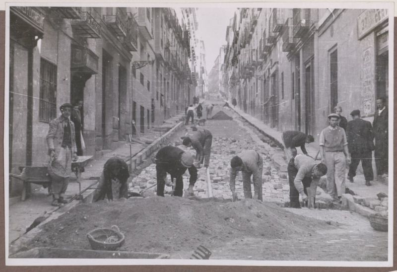 Calle de Zurita en obras