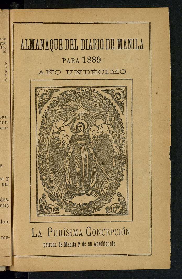 Almanaque del Diario de Manila para el ao 1889